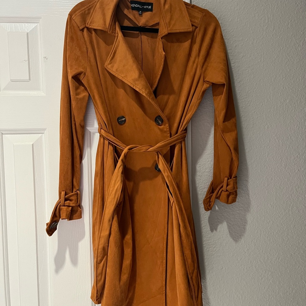Kendall & Kylie Women's Brown Trench Coat